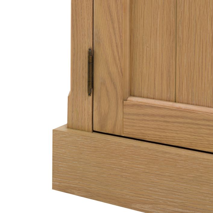 Gallery Direct Eton 2 Door 1 Drawer Sideboard in Natural oak woods and veneers