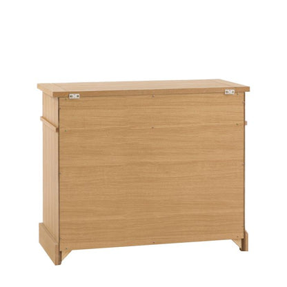 Gallery Direct Eton 2 Door 1 Drawer Sideboard in Natural oak wood and veneers 