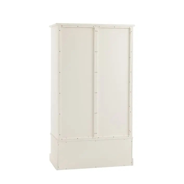 Gallery Direct Eton 2 Door 1 Drawer Wardrobe in White painted pine wood and mdf