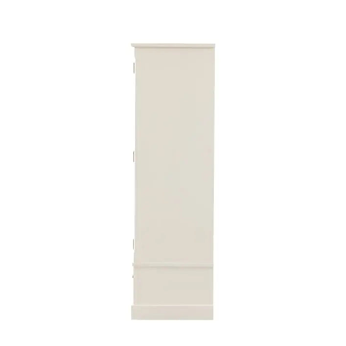 Gallery Direct Eton 2 Door 1 Drawer Wardrobe in White painted pine wood 