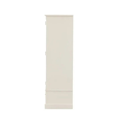 Gallery Direct Eton 2 Door 1 Drawer Wardrobe in White painted pine wood 