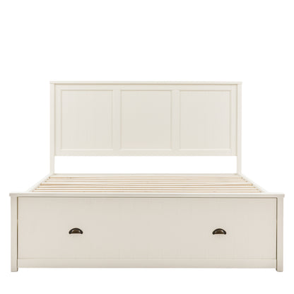 Gallery Direct Eton Double Storage Bed White front product view