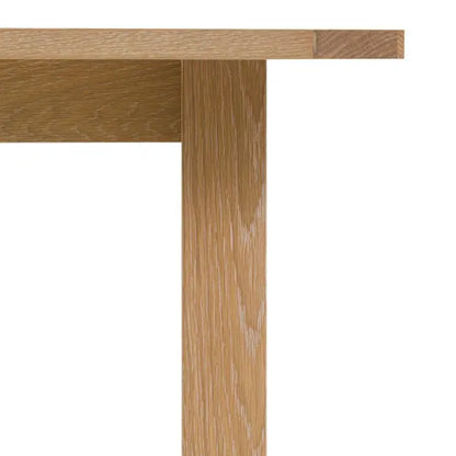 Gallery Direct Eton Extending Trestle Dining Table constructed in Natural oak, pine and wood veneers