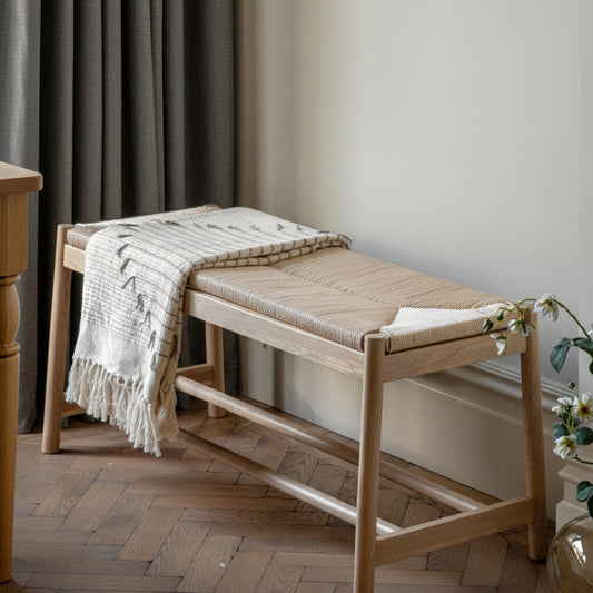 Gallery Direct Eton Oak Rope Bench