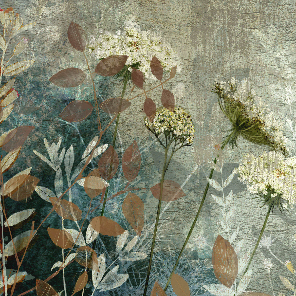 Gallery Direct Fanciful Framed Canvas, close-up of the artwork and frame details