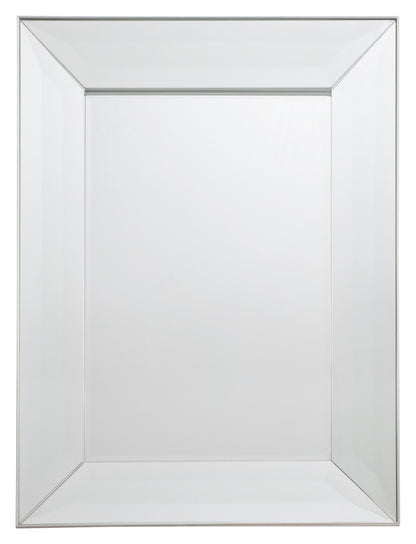 Gallery Direct Ferrara Mirror Silver, complete product view