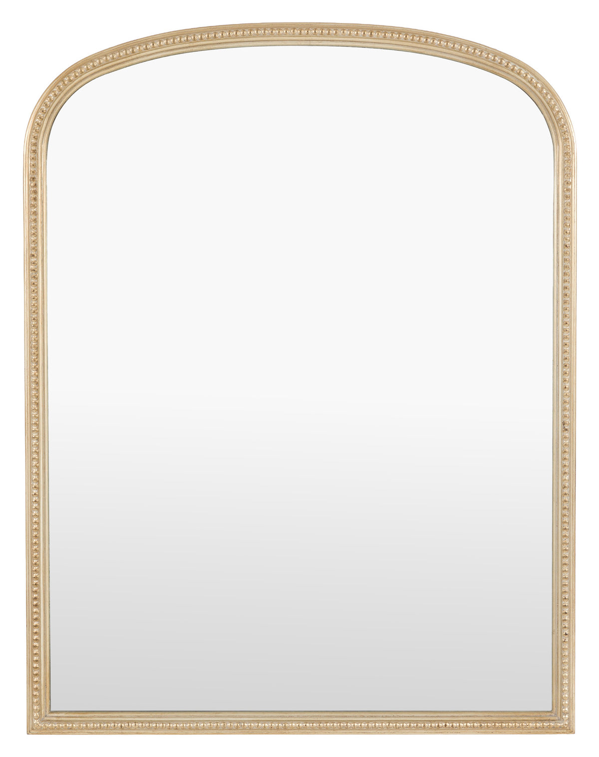 Gallery Direct Florentine Overmantle Mirror Champagne, complete product view