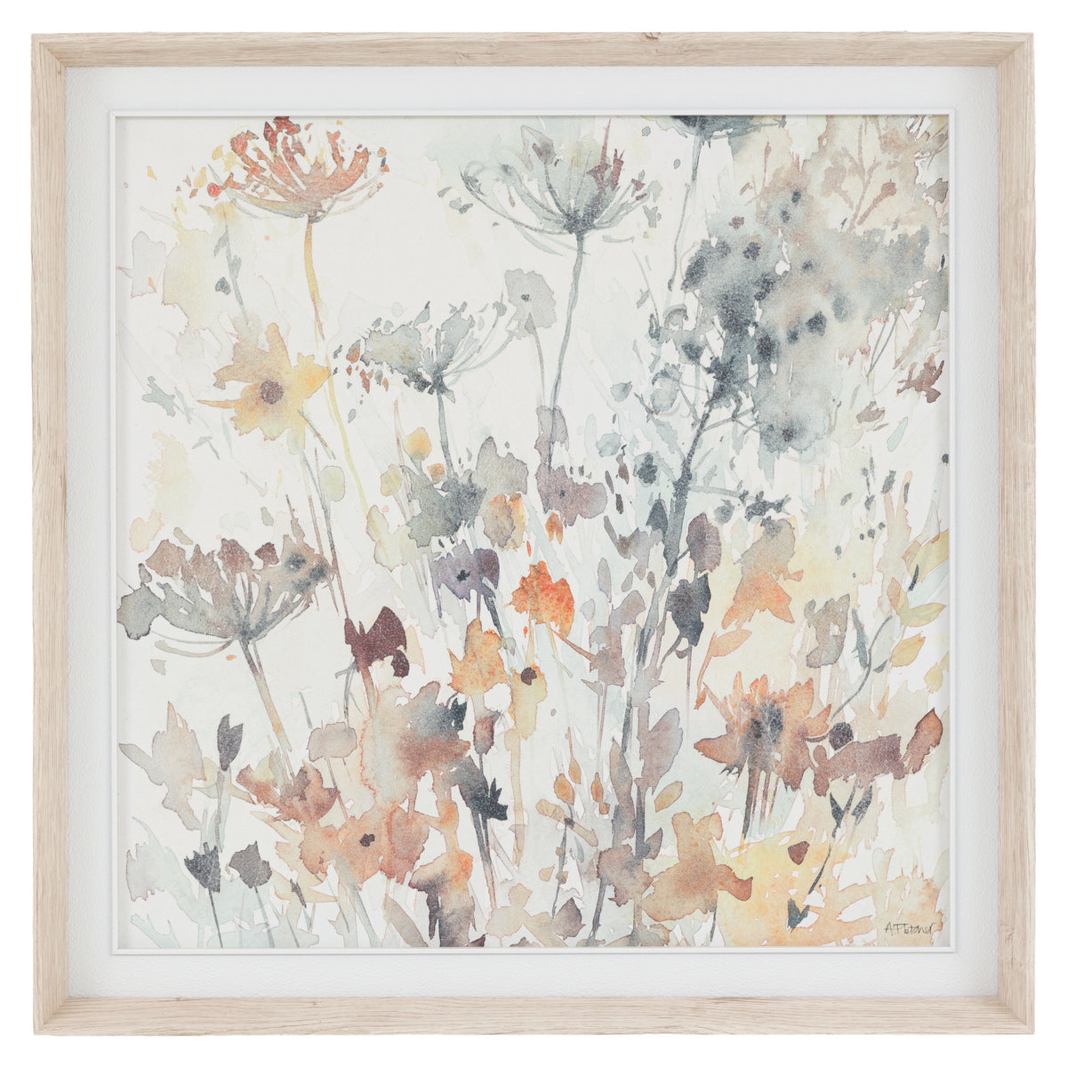 Gallery Direct Garden Notes Framed Canvas, complete product view