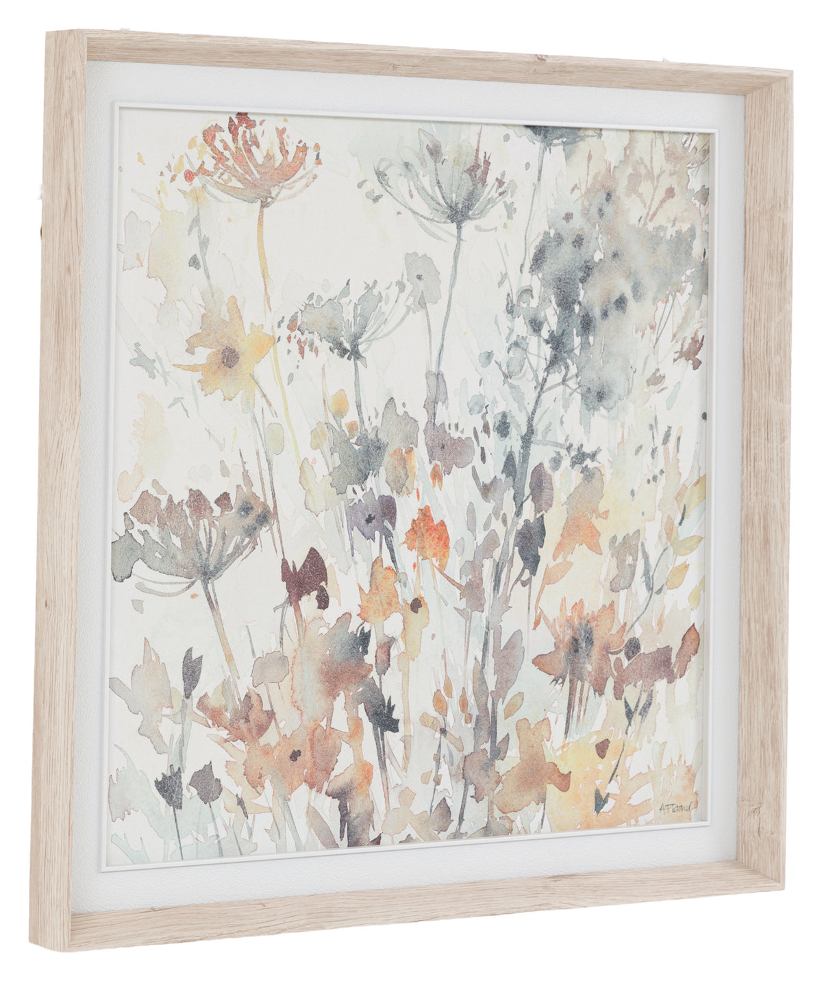 Gallery Direct Garden Notes Framed Canvas, complete product view