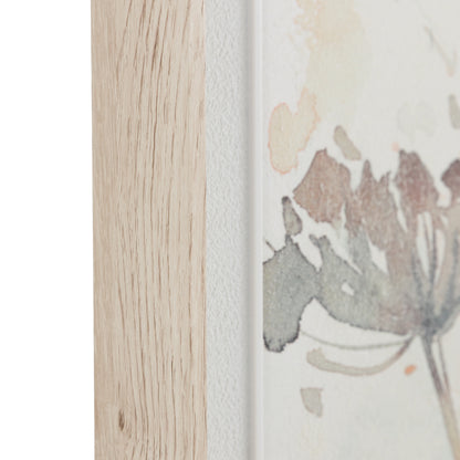 Gallery Direct Garden Notes Framed Canvas, close-up of the artwork and frame details