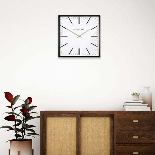 Gallery Direct Garrick Grand Clock White displayed in a styled interior