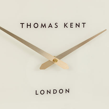Gallery Direct Greenwich Wall Clock Snow White, close-up of the clock face and finish