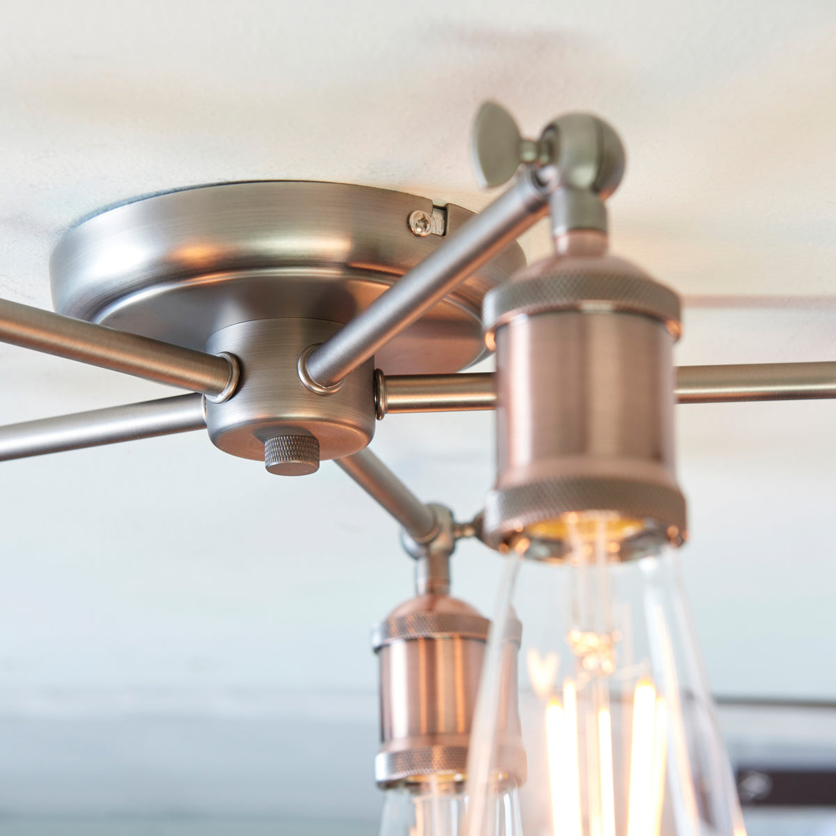 Gallery Direct Hal 5 Ceiling Light, close-up of the finish and design