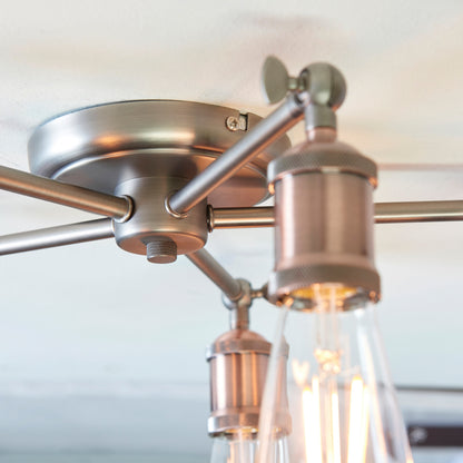 Gallery Direct Hal 5 Ceiling Light, close-up of the finish and design