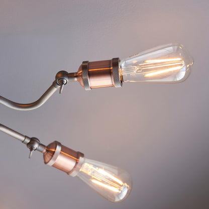 Gallery Direct Hal 8 Ceiling Light, close-up of the finish and design