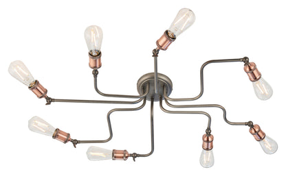 Gallery Direct Hal 8 Ceiling Light, complete product view on a white background