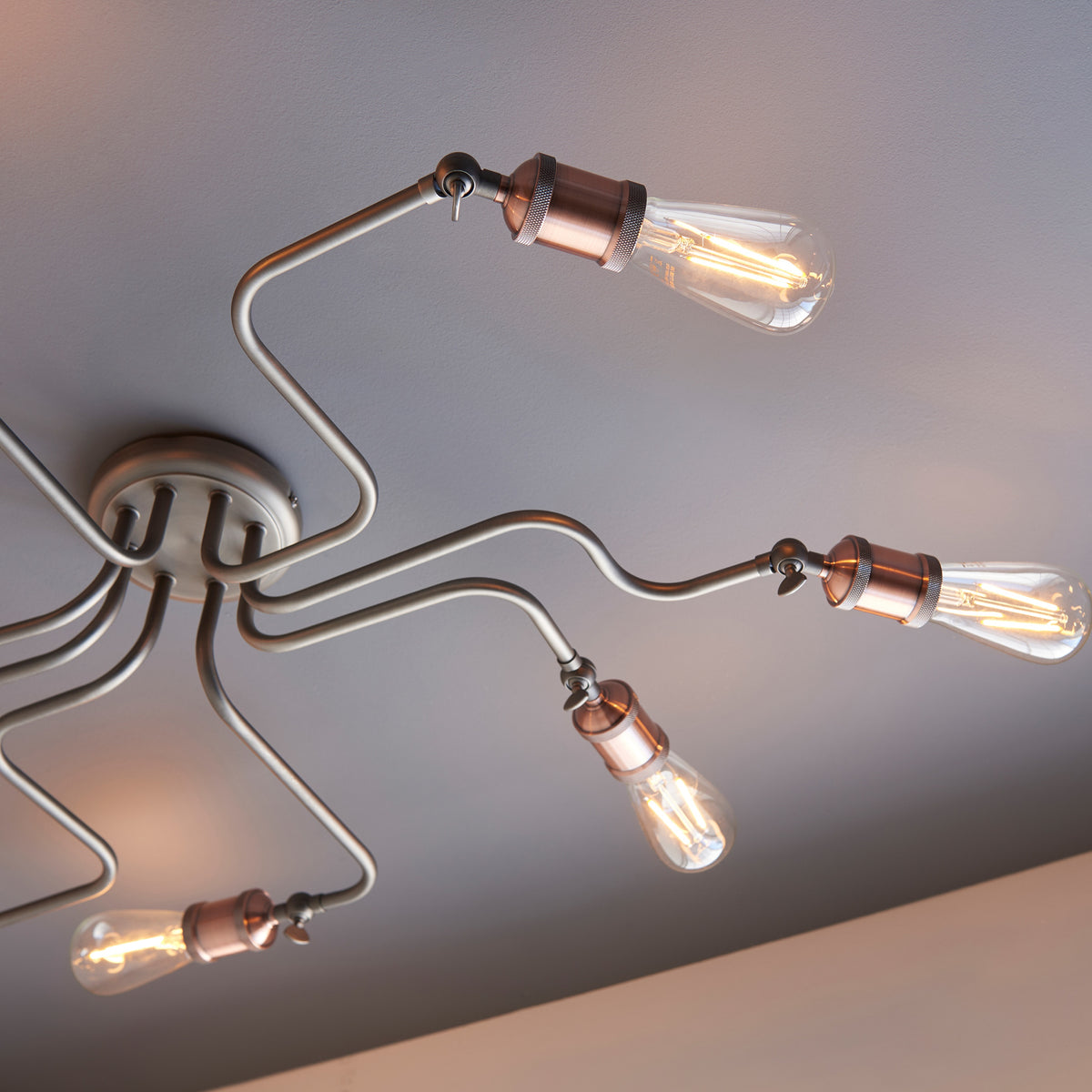 Gallery Direct Hal 8 Ceiling Light, close-up of the finish and design