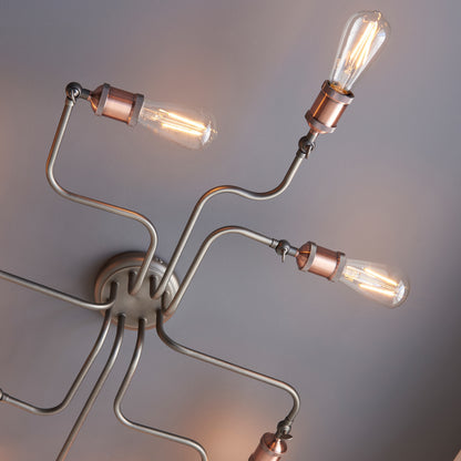 Gallery Direct Hal 8 Ceiling Light, close-up of the finish and design