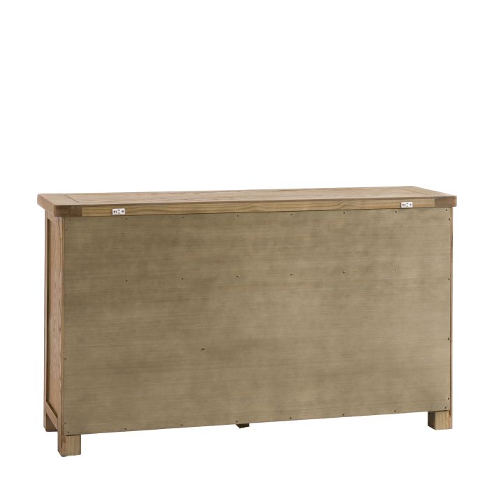 Gallery Direct Hardwick 3 Door 3 Drawer Sideboard is a substantial piece of furniture made using solid oak wood and veneers 