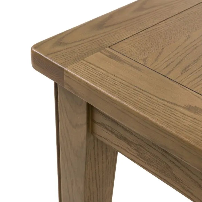 Gallery Direct Hardwick Extending Dining Table crafted from solid oak wood and veneers with a warm natural wood finish