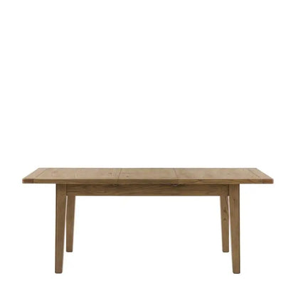 Gallery Direct Hardwick Extending Dining Table made from solid oak and veneers with an intelligent extending mechanism that allows for 6-8 people to sit comfortably