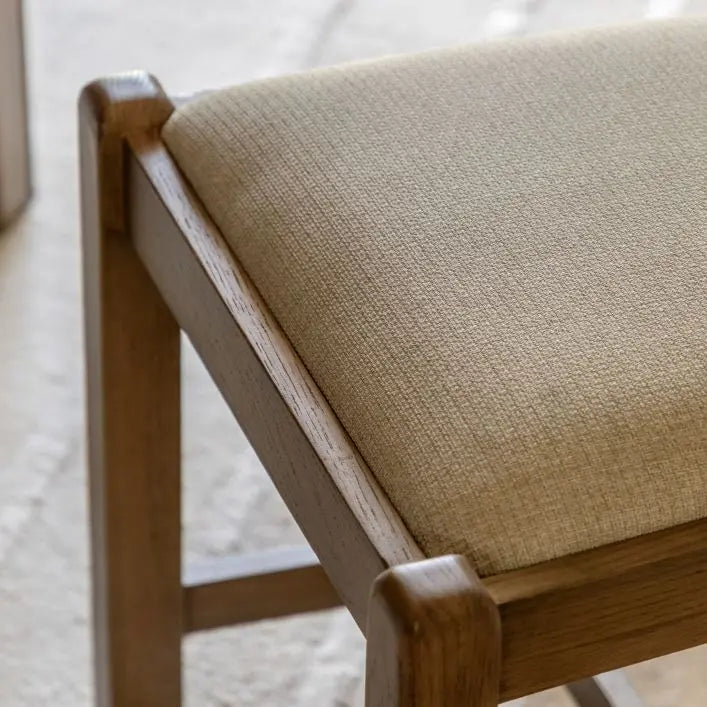 Gallery Direct Hardwick Pair of Dining Chairs have a sturdy wooden frame, clean lines and slatted back, while the plush cushioned seat in a neutral tone ensures comfort.
