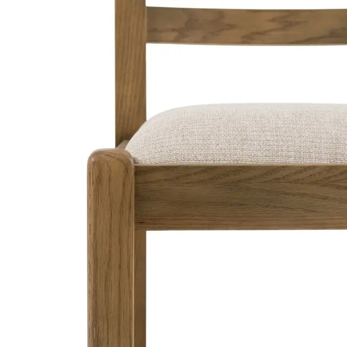 Gallery Direct Hardwick Pair of Dining Chairs with a robust wooden frame and a generously padded seat