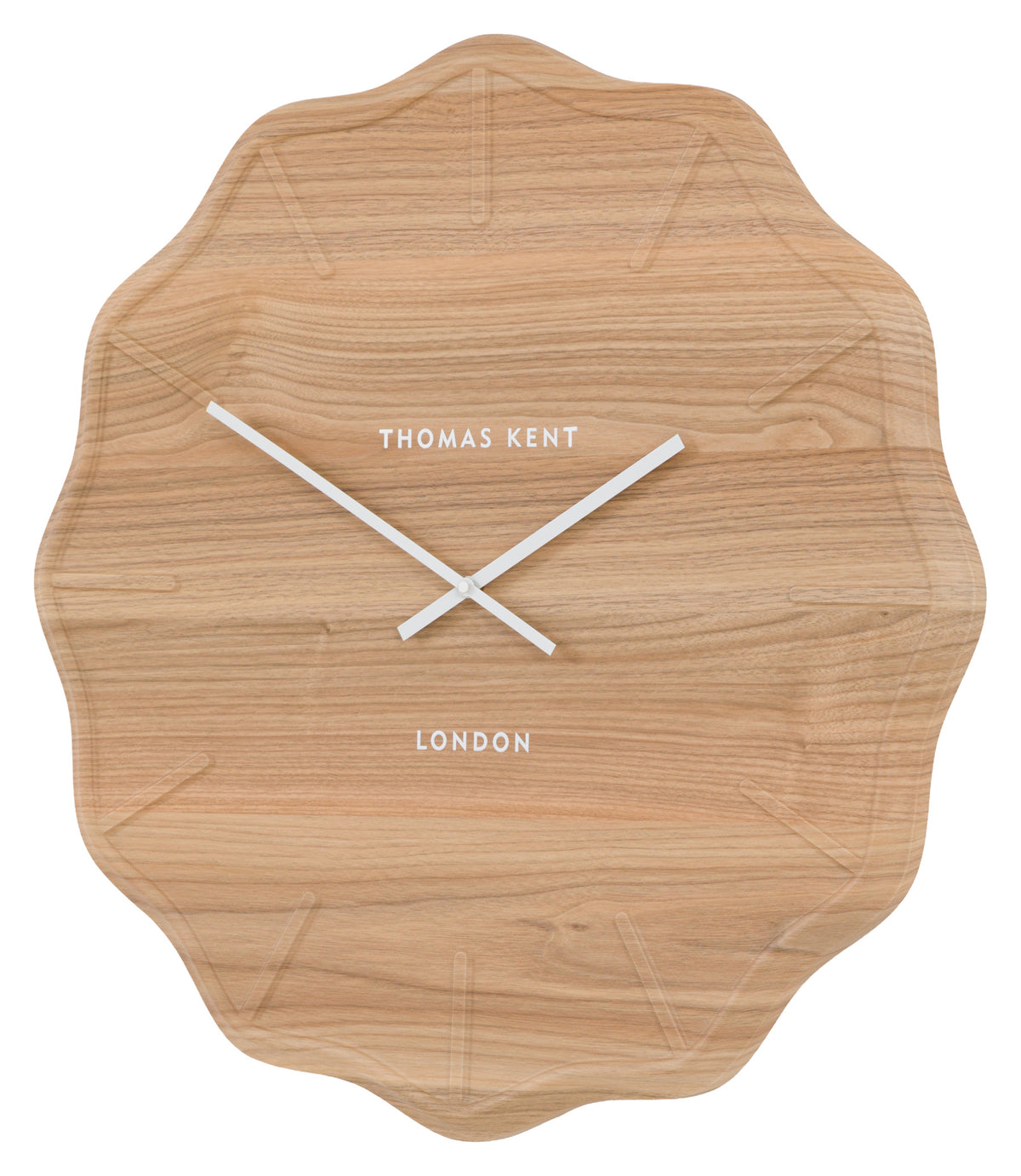 Gallery Direct Harley Wall Clock Light Cedar, complete product view