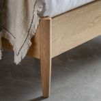 Gallery Direct Hatfield 4ft 6 Double Spindle Bed frame crafted from solid oak wood