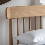 Gallery Direct Hatfield 4ft 6 Double bed with oak wood spindle headboard