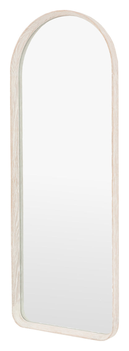 Gallery Direct Helsinki Arch Leaner Mirror Limed Oak, complete product view