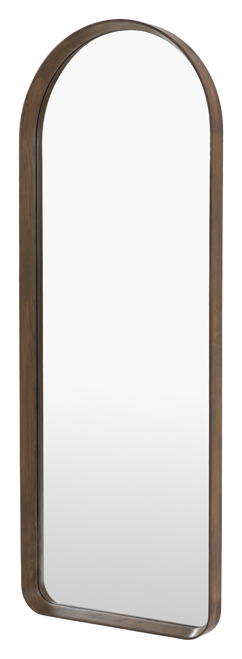 Gallery Direct Helsinki Arch Leaner Mirror Walnut, complete product view