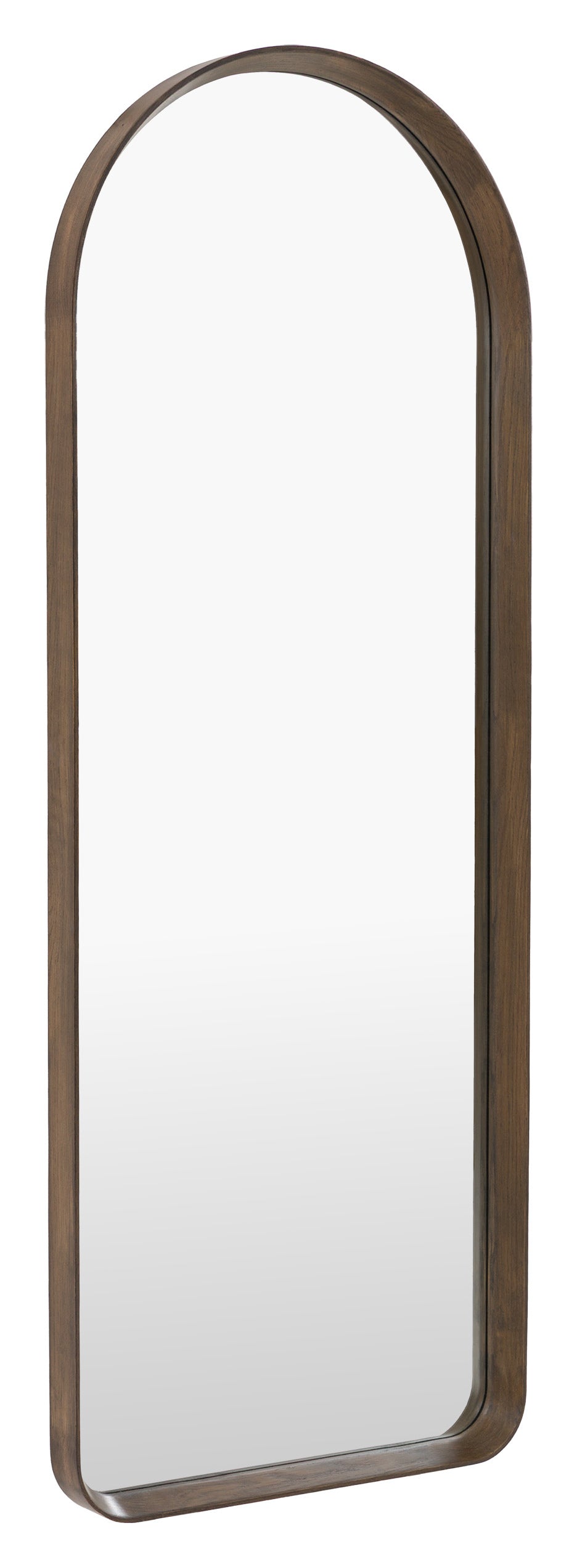 Gallery Direct Helsinki Arch Leaner Mirror Walnut, complete product view