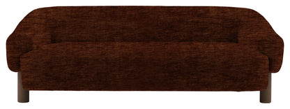 Gallery Direct Heston 3 Seater Sofa in Celine Brandy Ebony Leg upholstery, product view