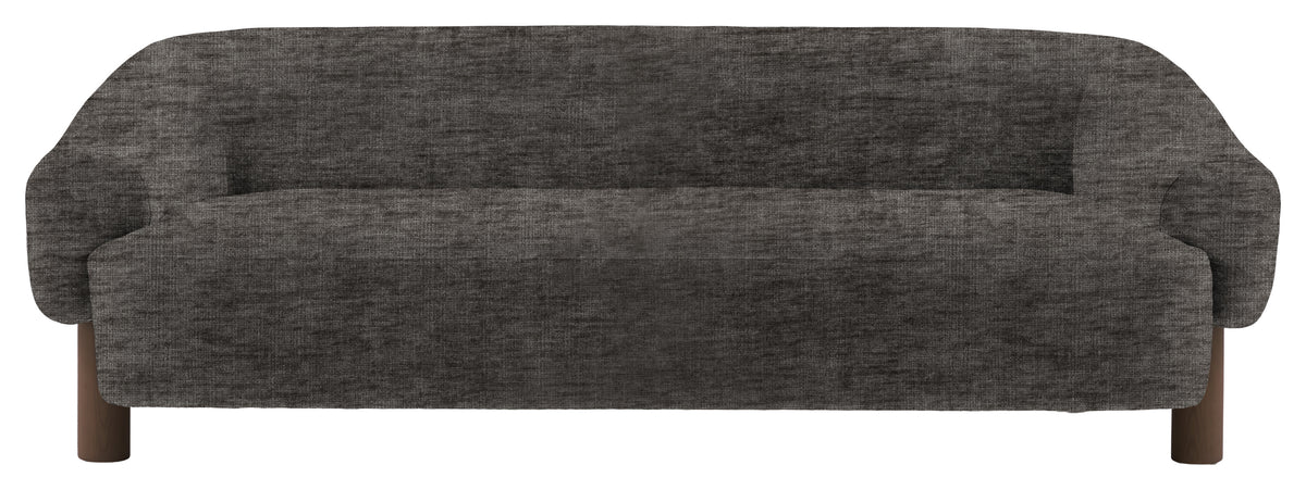 Gallery Direct Heston 3 Seater Sofa in Celine Flagstone Ebony Leg upholstery, product view