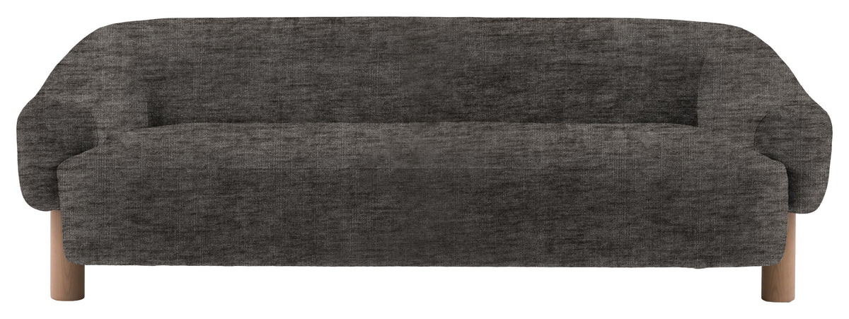 Gallery Direct Heston 3 Seater Sofa in Celine Flagstone Grey Leg upholstery, product view