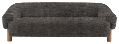 Gallery Direct Heston 3 Seater Sofa in Celine Flagstone Grey Leg upholstery, product view