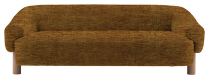 Gallery Direct Heston 3 Seater Sofa in Celine Harvest Grey Leg upholstery, product view