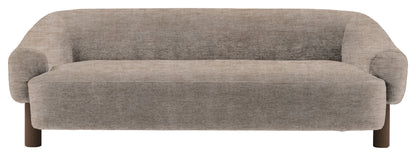 Gallery Direct Heston 3 Seater Sofa in Celine Husk Ebony Leg upholstery, product view