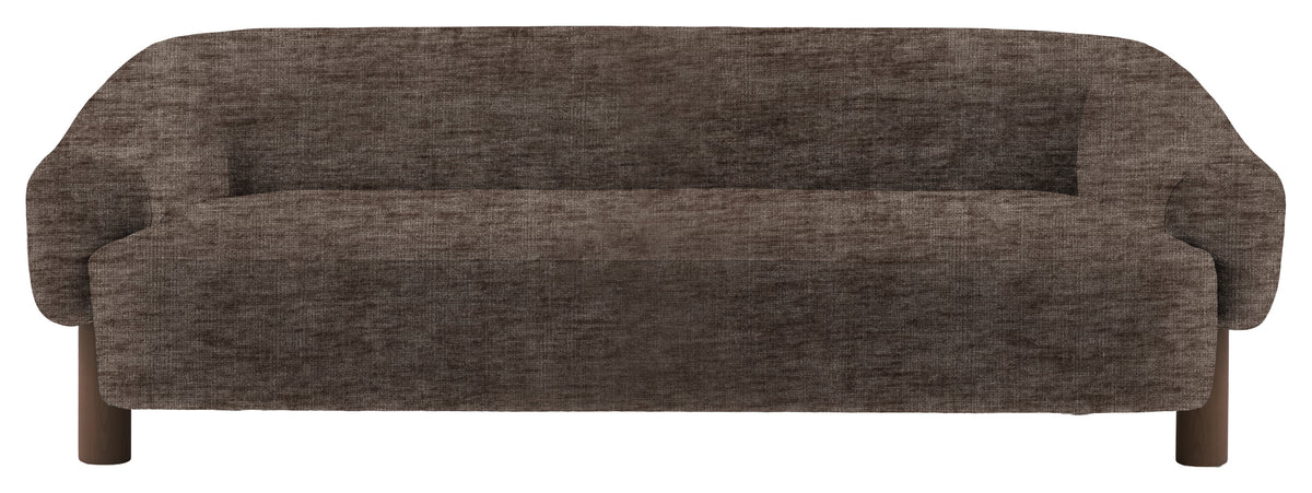 Gallery Direct Heston 3 Seater Sofa in Celine Shadow Ebony Leg upholstery, product view