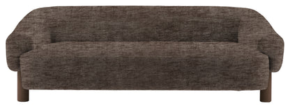 Gallery Direct Heston 3 Seater Sofa in Celine Shadow Ebony Leg upholstery, product view