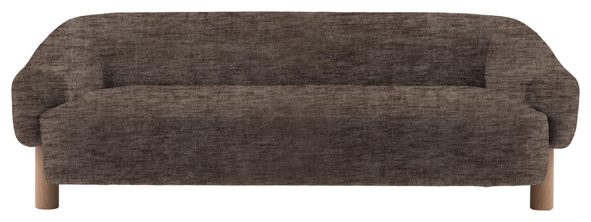 Gallery Direct Heston 3 Seater Sofa in Celine Shadow Grey Leg upholstery, product view