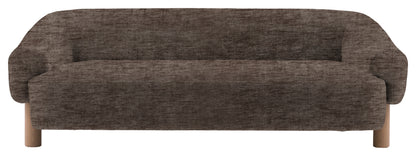 Gallery Direct Heston 3 Seater Sofa in Celine Shadow Grey Leg upholstery, product view