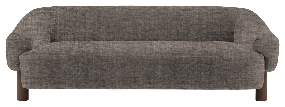 Gallery Direct Heston 3 Seater Sofa in Celine Wishing Well Ebony Leg upholstery, product view