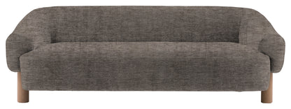 Gallery Direct Heston 3 Seater Sofa in Celine Wishing Well Grey Leg upholstery, product view