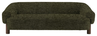 Gallery Direct Heston 3 Seater Sofa in Mikah Basil Ebony Leg upholstery, product view