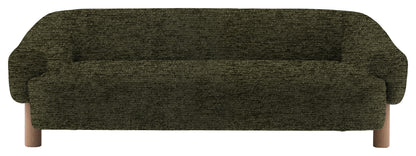 Gallery Direct Heston 3 Seater Sofa in Mikah Basil Grey Leg upholstery, product view