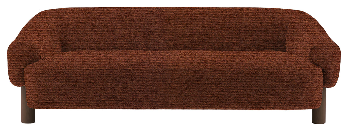 Gallery Direct Heston 3 Seater Sofa in Mikah Maple Ebony Leg upholstery, product view