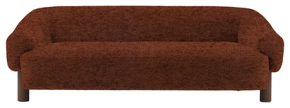 Gallery Direct Heston 3 Seater Sofa in Mikah Maple Ebony Leg upholstery, product view