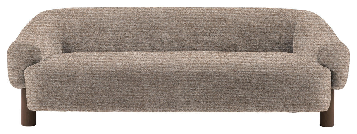 Gallery Direct Heston 3 Seater Sofa in Mikah Wicker Ebony Leg upholstery, product view